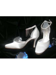 Shade strasszos bokapánttal díszített esküvői cipő SH/855