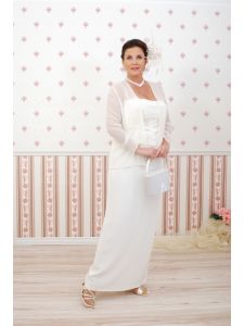 Mon Cheri XL méretü molett menyasszonyi ruha, muszlin kiskabáttal